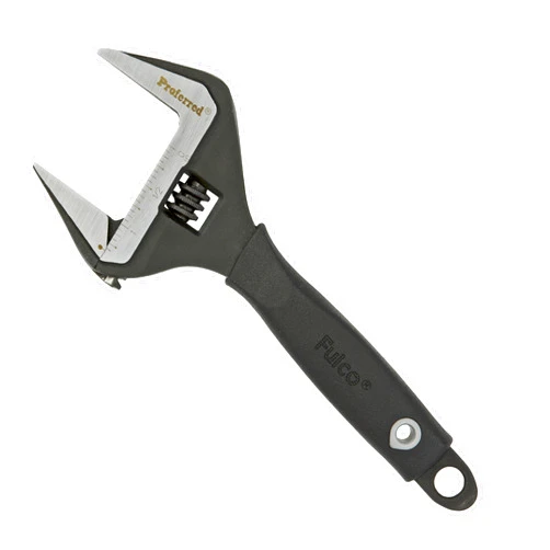 Proferred Plumbing Adjustable Wrench, Black Phosphate Finish, 4 Available Size Options 6-inch, 8-inch, 10-inch, 12-inch - T08001