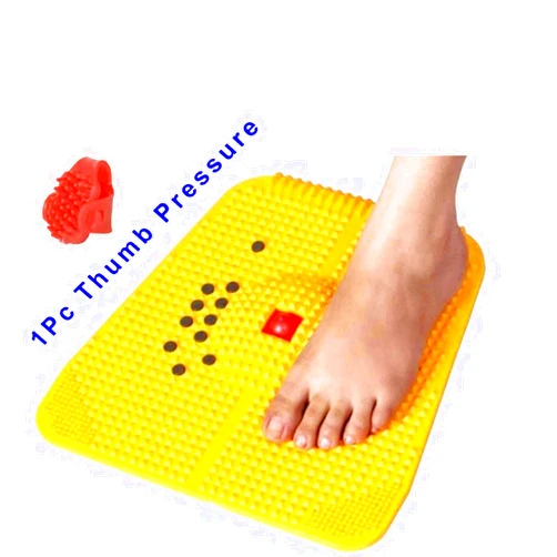 Noviva Acupressure Mat Pain Relief home Gym Fitness Kit foot mat acupuncture massager black with magnets for stress free