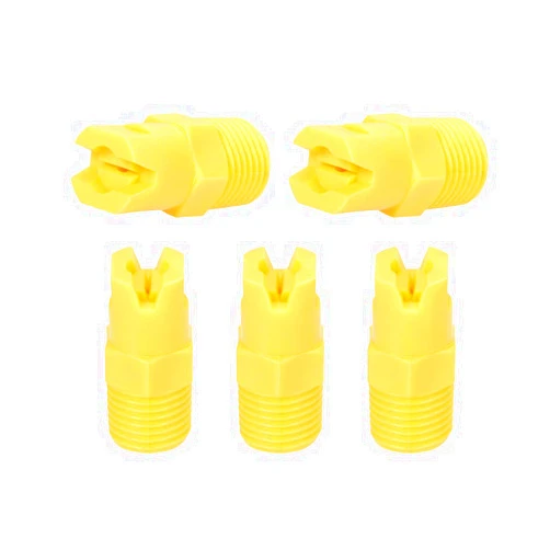uxcell Flat Fan Spray Tip, 1/4BSPT Male Thread PP Nozzle, 5 Pcs (110 Degree, 0.91mm Orifice Diameter)