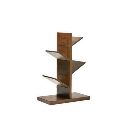 KIRANDY Solid Wood Bookshelf Simple Shelf Floor-to-Ceiling Bookcase for Living Room Home (Color : Walnut Color 48.5x26.5x78cm)