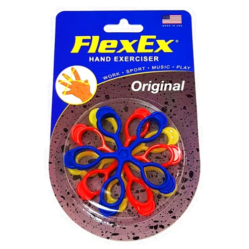 FlexEx Patented Hand Exerciser - Original, Made in USA Hand Grip Strengthener, for Physical Therapy, Musicians and Athletes