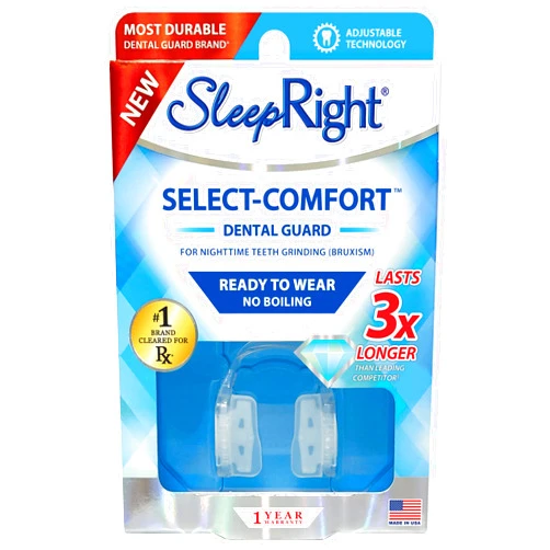 SleepRight Select-Comfort Dental Guard (New Version) - Sleeping Teeth Guard – Mouth Guard to Prevent Teeth Grinding