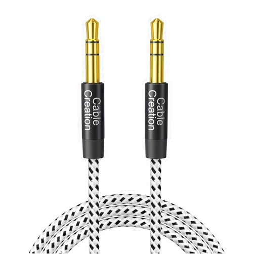CableCreation Aux Cord (3FT/0.9M), 3.5mm Audio Cable Aux to Aux Cable 1/8 Auxiliary Stereo Audio Cable Male to Male for Car Headphones,Speaker, Tablets,Laptops,Android,Smart Phones, Black