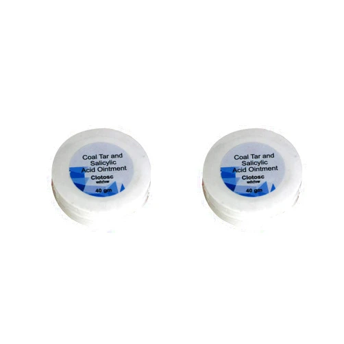 Eco Aurous Psoriasis Coal Tar Salicylic Acid Ointment 40 gm by Clotosc (Pack of 2)