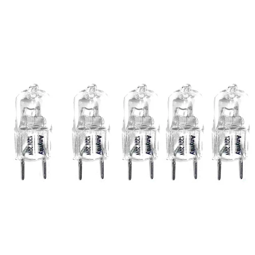 Anyray (5)-Pack Replacement Light Bulb 120V 20-Watt for Microwave WB08X10050 20W