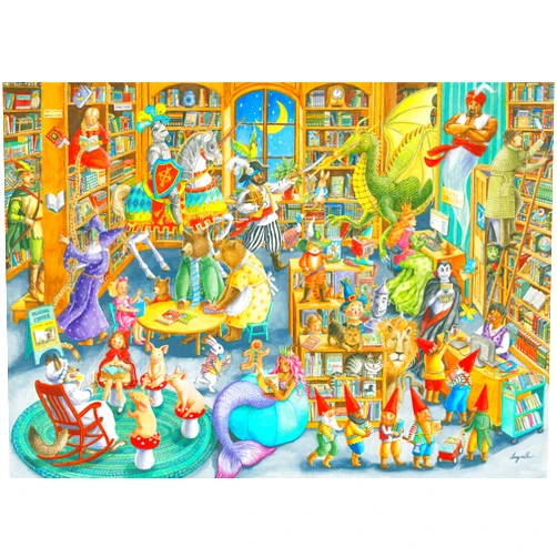 Ravensburger 16455 Midnight at The Library 1000 Piece Puzzle for Adults - Every Piece is Unique, Softclick Technology Means Pieces Fit Together Perfectly