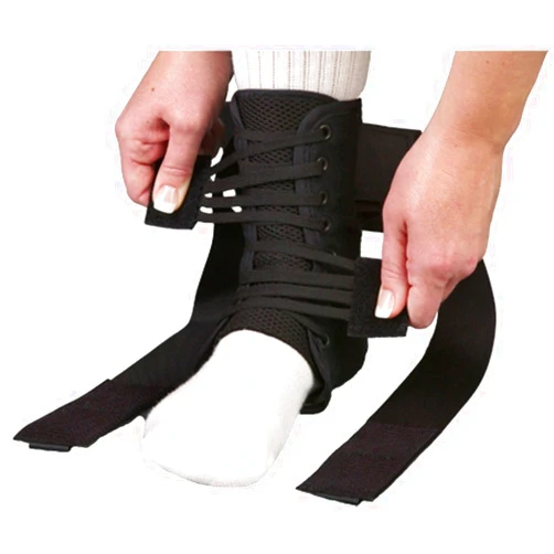 Med Spec ASO Ankle Stabilizer Orthosis Speed Lacer, Black, Small