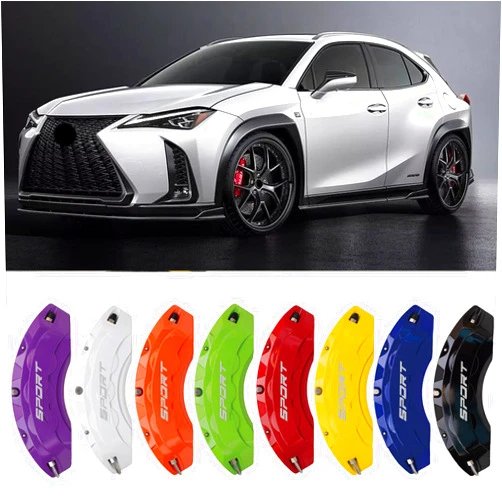 TCOI 4pc Brake Caliper Covers Compatible Front Rear 18/19/20/21/22 Wheel Size for Lexus UX Accessories (Red)