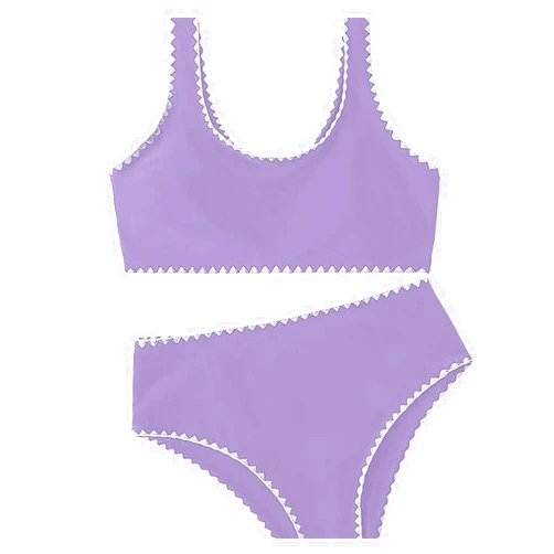 Generic Womens Tankini Swimsuits Two Piece Bathing Suits Side Slit V Back Hollow Out Swim Skorts Dress for Women 3PC