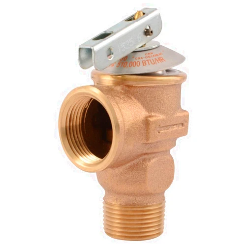 Cash Acme 3/4 Inch F-30 Safety Relief Pressure Release Valve, Brass Plumbing Fitting, 20166-0030