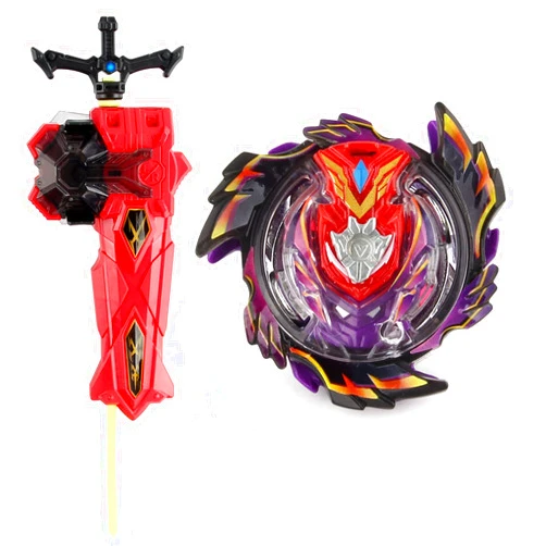 MYTHICAL GYRO Battling Toy Gaming Tops Gyro Booster B-96 Strike God Valkyrie. Mugen Bey Brust Spinning Top Toy Starter Power Custom Sword Launcher LR(Left & Right Turning) + Launcher Grip (B-96)