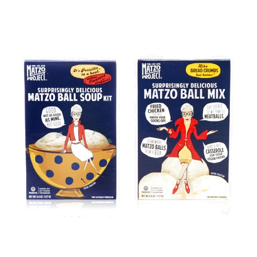 THE MATZO PROJECT Matzo Ball Soup Kit & Matzo Ball Mix, 4.5 Oz. Pack of 2 (1 of each) from The Matzo Project, Vegetarian, Kosher (But Not Kosher for Passover), Low-Fat, No-MSG, No Trans Fat, Nothing Artificial…