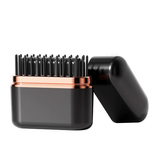 FA FIGHTART Portable Pocket Size Cordless Hair Straightener Brush Hot Comb Rechargeable LCD Display USB Rechargeable Travel
