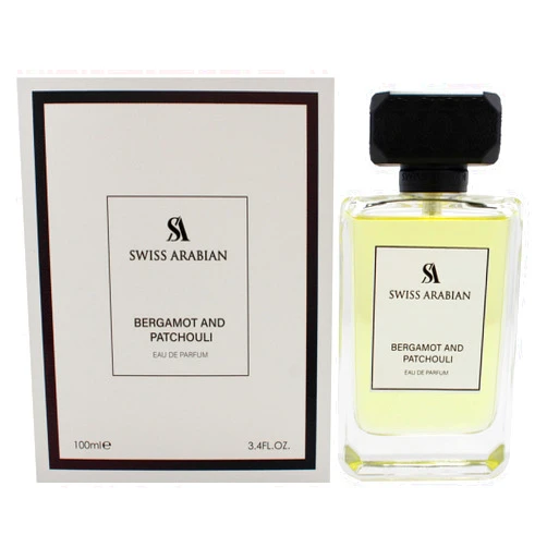 Swiss Arabian Bergamot and Patchouli for Women - Uniquely Crafted Women's Perfume - Citrus Floral Fragrance with Bergamot Patchouli, and Musk - 3.4 oz