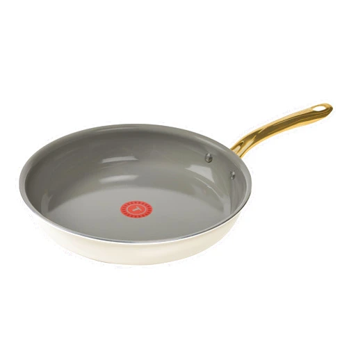 T-fal Preserve Ceramic, Ceramic Non Stick Fry Pan 12 Inch, Oven Broiler Safe 350F, Inoceram Glide Technology, Even Heat Base, Nonstick Cookware, Pots and Pans, Kitchen Frying Pan, Skillet, Beige