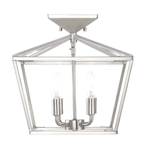 Savoy House 6-328-4-SN Townsend 4-Light Semi-Flush Ceiling Light in a Satin Nickel Finish (13