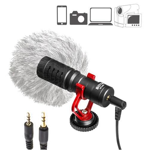 BOYA BY-MM1 Shotgun Video Microphone, Universal Compact On-Camera Mini Recording Mic, Directional Condenser for DSLR, Camcorder, iPhone, Android Smartphones, Mac, Tablet