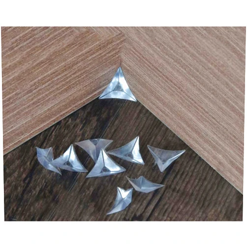 Dengbb 100 Pack Clear Stair Inside Corner Dust Guards Decorative Triangle Anti-Dirty Dust-Proof Drawer Furniture Corner