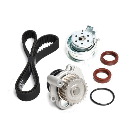 WQ W&Q AUTO PARTS Timing Belt Water Pump Kit fits for 1998 1999 2000 2001 2002 2003 2004 2005 For Volkswagen For Beetle, 1999 2000 2001 2002 2003 2004 2005 2006 For VW For Golf, 1999-2005 For VW For Jetta 2.0L L4 SOHC