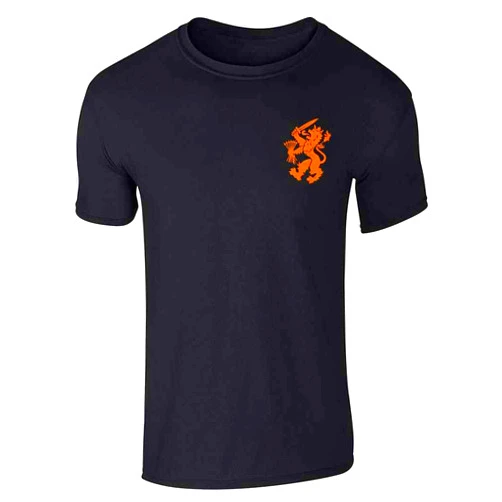 Pop Threads Dutch Soccer Retro National Team Holland Graphic Tee T-Shirt for Men