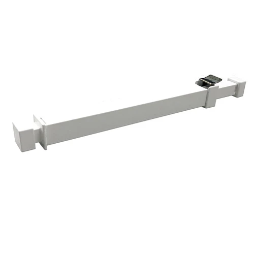 Ideal Security Sliding Window Security Bar or Patio Door Window Bars with Child-Proof Lock, Extendable, Window Safety, White (10.6-16.625 Inches)