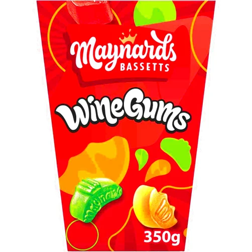Maynards Bassetts Wine Gums Carton 350g (Pack of 2)