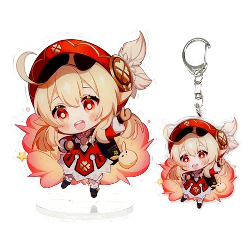 narukami Genshin Impact Merch, Cute Chibi Characters Genshin Acrylic Stand Figure and Keychain Set