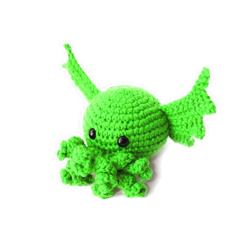 Geekirumi! handmade crochet amigurumi Cthulhu stress ball - Squeeze figurine anti stress & anxiety therapy
