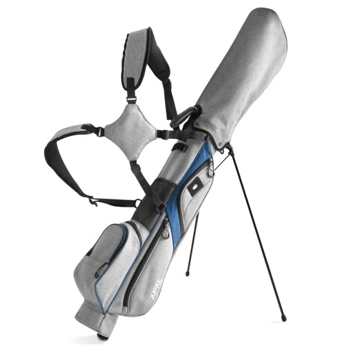 APXL Small Golf Bag, 3 Divider Fit Up to 8 Clubs, Golf Stand Bag with Rain Cover, Easy to Carry and Durable Pitch n Putt Golf Bag, Lightweight Golf Bag with Strap and Stand for Men n Women