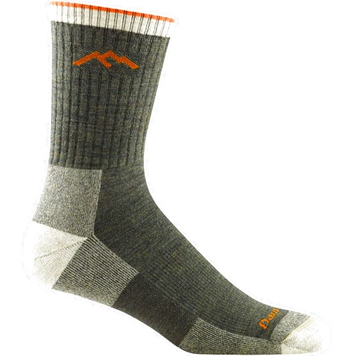 Darn Tough Vermont Darn Tough Hiker Midweight Micro Crew Sock with Cushion, Mens Socks for Hiking and Camping, Boot Socks
