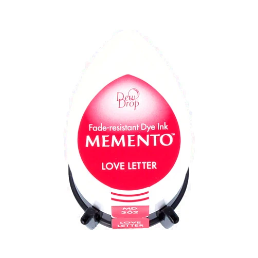 Tsukineko Memento Dew Drop Fade Resistant Dye Inkpad, Love Letter