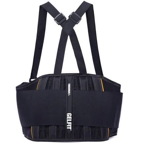 ToughBuilt - Back Support Belt - Large - Attached Suspenders, Comfortable, Durable - TB-45G-L