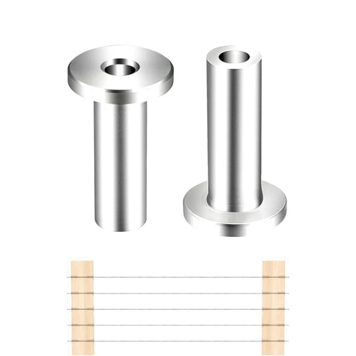 OIM OMIIOMIO 50 Pack T316 Stainless Steel Protector Sleeves for 1/8