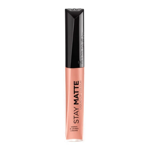 Rimmel London Stay Matte Liquid Lip Color with Full Coverage Kiss-Proof Waterproof Matte Lipstick Formula that Lasts 12 Hours - 708 Mwah, .21oz