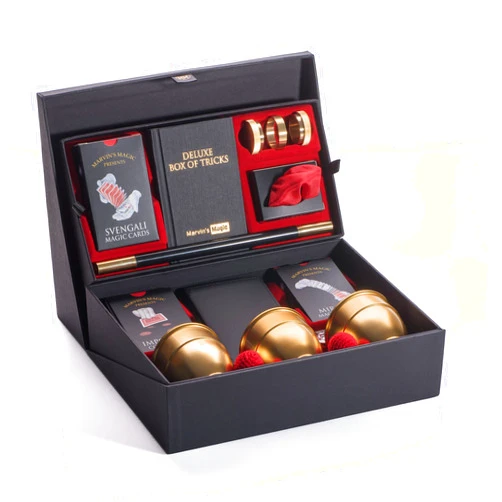 Marvin's Magic - Deluxe Box of Tricks - Executive Set of Magic Tricks - Magic Set for Beginner and Experienced Magicians - Magic Kit, Magician Supplies with Mystical Magic Cards, Dynamic Coins, More