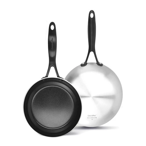 GreenPan Venice Pro Noir Tri-Ply Stainless Steel Healthy Ceramic Nonstick 8