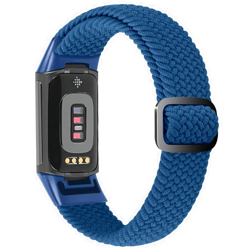 Relting Braided Band Compatible with Fitbit Charge 6/Fitbit Charge 5, Soft Nylon Solo Loop Adjustable Replacement Wristband For Women Men