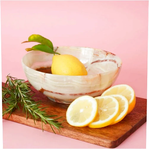 Cook Eat Serve Craft Natural Onyx Stone Fruit Bowl