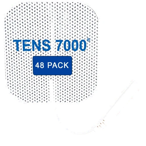 TENS 7000 Official TENS Unit Electrode Pads, 48 Pack, Premium Quality OTC Replacement Pads, 2