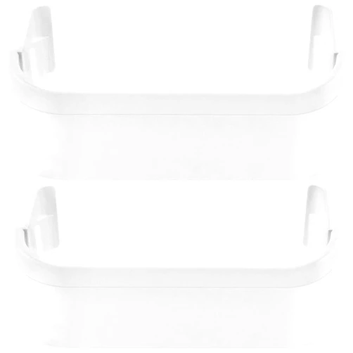 Fetechmate 240351601 Refrigerator Freezer Door Bin Side Shelf Compatible with Ken.more Fri.gidaire Refrigerator Replace 240351607 891154 AP2115974-2 PACK White Freezer Lower Door Shelf Bin By Fetechmate