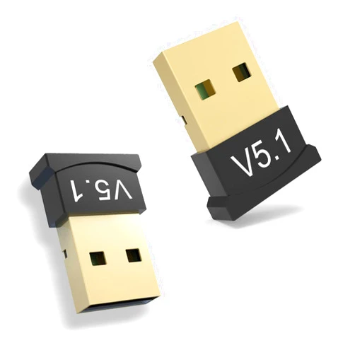 Wansurs 2 Pack Bluetooth Adapter for PC, Wansurs USB Bluetooth Adapter 5.1 EDR, BT Dongle Wireless Receiver for Speaker, Mouse, Keyboard, Headphones Compatible with Win10/11