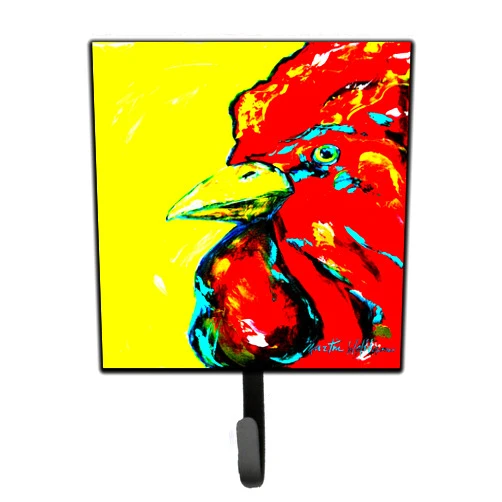 Caroline's Treasures MW1138SH4 Bird-Rooster Big Head Leash or Key Holder, Small, Multicolor