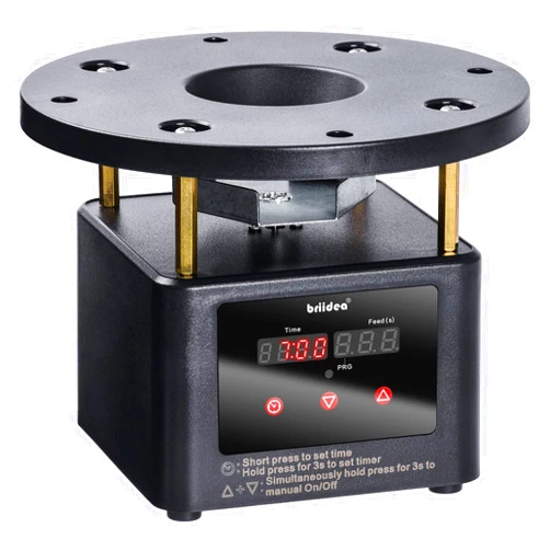 Briidea Deer Feeder Timer, Briidea All-in-One Deer Feeder Motor and Timer Kit, Metal Spin Plate, Adjustable Mount, Black