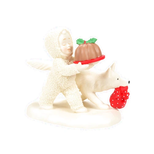 Department 56 Snowbabies Christmas Memories Dinner is Served Figurine, 4.02 Inch, Multicolor