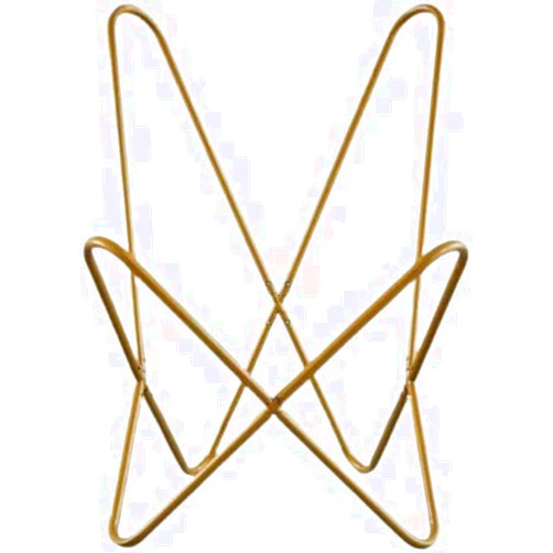 SAINTSTAG Premium Gold Butterfly Chair Iron Foldable Frame, Butterfly Chair Stand (Only Golden Frame)