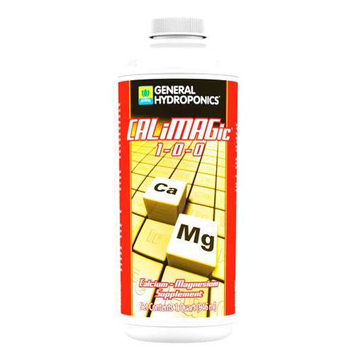 General Hydroponics CALiMAGic 1-0-0, Concentrated Blend of Calcium & Magnesium, Secondary Nutrient Deficiencies Helps Prevent Blossom End Rot & Tip Burn, Clean, Soluble, 1-Quart