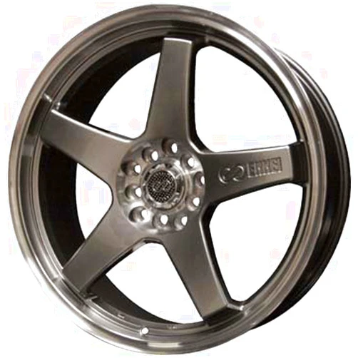 ENKEI - ev5-17 Inch Rim x 7 - (5x100/5x4.5) Offset (45) Wheel Finish - hyper black with machined lip