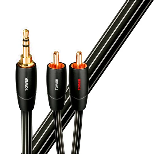 AudioQuest Tower 3.5mm to RCA Analog-Audio Interconnect Cable (12.0 Meter)