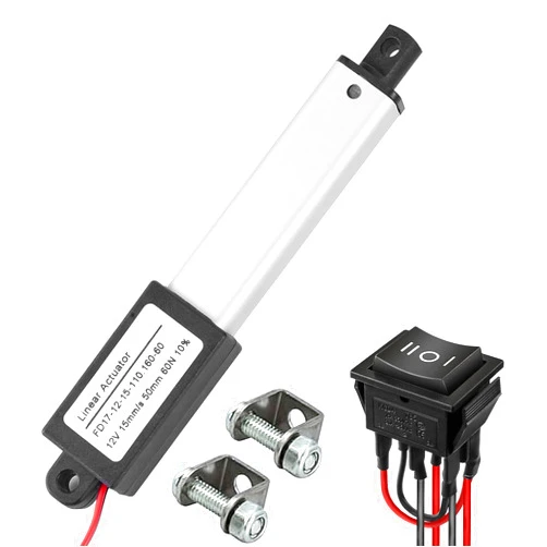 SZAWINLI AWINLI Mini 12V 2 Inch Electric Linear Actuator,Speed 0.6 