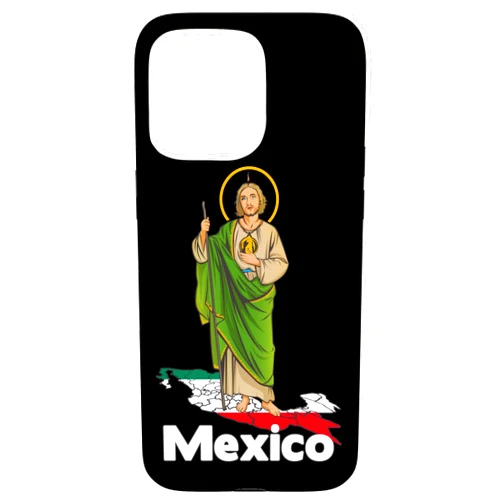 Saint Jude Thaddeus con México Estados iPhone 15 Pro Max San Judas Tadeo with Mexico Case